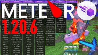 DOWNLOAD Meteor Hacked Client  FREE  Minecraft Java 1206 [upl. by Marleah]