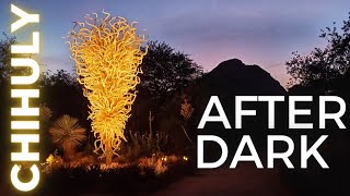 Chihuly at Night in the Desert  Desert Botanical Garden  Phoenix AZ [upl. by Luna]