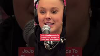 JoJo Siwa Responds To Theories Her Tampon Fell Out In New Music Video [upl. by Skillern]