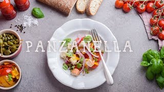 Eat and fit  Original Italian recipe of Panzanella  bread salad [upl. by Anetsirhc42]