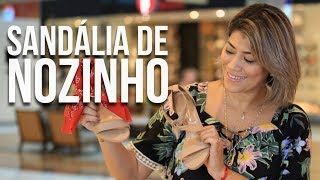 Sandália com nozinho  Moda Na Passarela com Nanda Waibel [upl. by Asital]