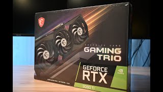 MSI GeForce RTX 3080 Ti GAMING TRIO 12G Quick Unboxing [upl. by Eeleak750]