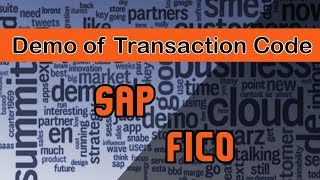 SAP FICO  Demo of the Transaction Code in SAP  Introduction of SAP Screen [upl. by Uyekawa185]