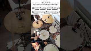 Deftones  Be Quiet And Drive Far Away fyp shorts drums [upl. by Matthei]