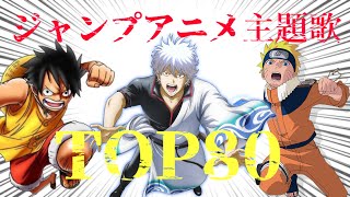 ジャンプアニメ主題歌シングル売り上げランキングTOP80 ※00年以降 [upl. by Ynetruoc716]