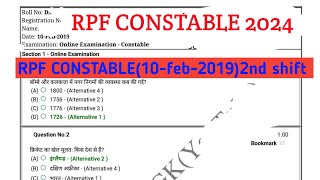 Rpf constable previous year question PAPERRpf previous year question practice set 2024 [upl. by Down809]