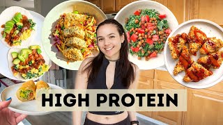 A Week of Realistic High Protein Meals Vegan [upl. by Ameh]