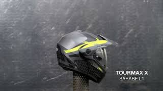 CABERG TOURMAX X Sarabe L1  HELMET VIEW 360° new 2023 [upl. by Stig]