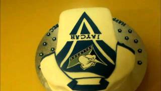 NRL BULLDOGS JERSEY FONDANT CAKEwmv [upl. by Shippee]