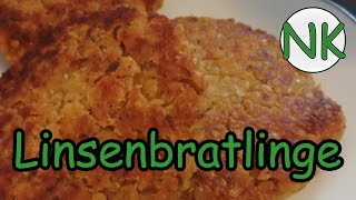 Der ultimative Fleischersatz Linsenbratlinge  Rezept vegan [upl. by Yelime]