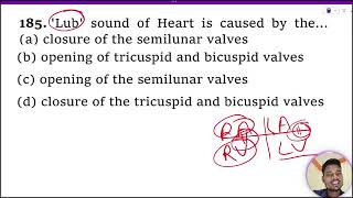 ‘Lub’ sound of Heart is caused by the  1 closure of the semilunar valves 2 opening of [upl. by Secunda478]