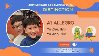 ABRSM PIANO GRADE 5 EXAM 20232024 Distinction A1 Allegro [upl. by French]