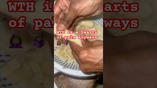 WTH is a hearts of palm veganfood subscribe foodie plantbased shorts trending youtube fyp [upl. by Riay]