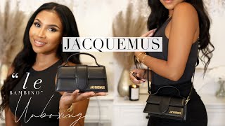 MY NEW FALL PURSE  JACQUEMUS LE BAMBINO UNBOXING amp REVIEW 2022 jacquemus purse unboxing [upl. by Ardnos]