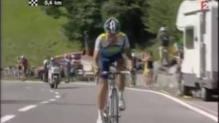 Attaque De CONTADOR  Verbier  TDF2009 France 2 [upl. by Yrad]