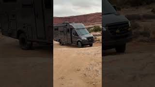 Winnebago Ekko RV barely clears rocks offroading [upl. by Leibrag]