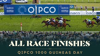 All race finishes from QIPCO 1000 Guineas Day at Newmarket racecourse [upl. by Enad]