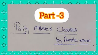 Polity master video  part3 for all exam BPSC70 SSC BSSC Railwayetc [upl. by Lepine]