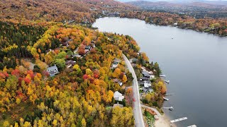 Visite du Lac Beauport en automne et en drone  QuébecCanada 🇨🇦🇨🇦🇨🇦 [upl. by Aninnaig]