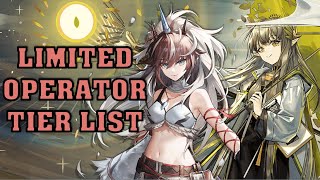 Ranking EVERY Limited Operator In Arknights [upl. by Htebilil]