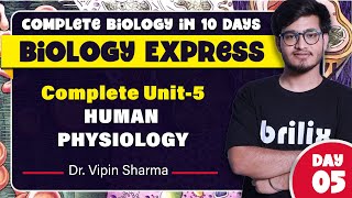 Complete Human Physiology in One Shot  Biology Express Series Day5 ft Vipin Sharma brilix [upl. by Zigmund]