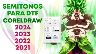 🚀🚀 COMO HACER SEMITONOS EN COREL DRAW PARA IMPRIMIR EN DTF  HALFTONE FOR DTF IN CORELDRAW 2024 😎😎 [upl. by Elehcor]