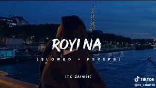 ROYI NA FULL SONG  slowedreverb ZEESHAN MALIK OFFICIAL [upl. by Ellahcim]