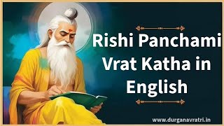 Rishi Panchami Vrat Katha in English Rishi Panchami 2024 Honour the Saptrishis [upl. by Adni]