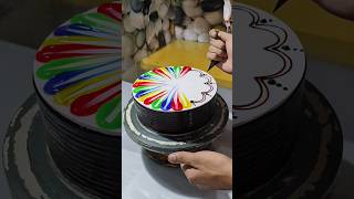 Multi Colour Cake  Chocolate Multi Colour Design shorts youtubeshorts video viralvideo [upl. by Albertson]