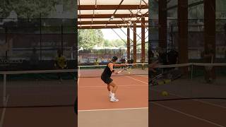 Holger Runes power in practice ⚡💪 tennisfan tennis holgerrune [upl. by Anavi]