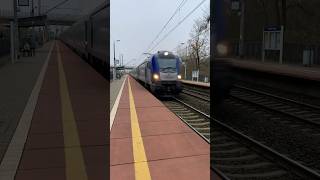 Intercity train goes by in Gdańsk trainspot passengertrain trainspotter railway highspeedtrain [upl. by Eeluj308]