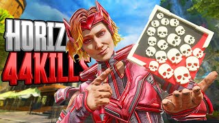 INSANE Horizon 44 KILLS and 9K Damage Apex Legends Gameplay Season 22 [upl. by Martine]