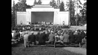 Kesäillan valssi Oskar Merikanto Dallapé Vakkosalmen laululavalla v1938 [upl. by Erda]