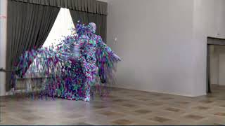 Blender Particle Man Dancing Scene File Available [upl. by Krute103]