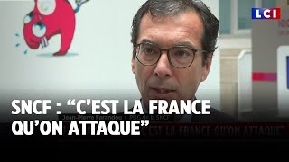 Sabotage des lignes TGV  quotCest la France quon attaquequot déclare le PDG de la SNCF [upl. by Marysa]