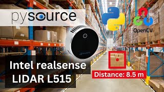 Detect distance of objects with LIDAR camera Intel Realsense L515 [upl. by Carrel]