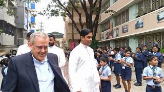 Don Bosco Mithra School warmly welcomes Rev Fr Fabio Attard SDB [upl. by Jere818]