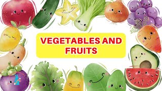 Fruits and Vegetables Names in English  Vegetables names  Fruits name  Vegetables and fruits [upl. by Enaitsirhc226]