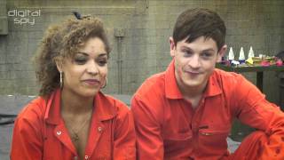 Antonia Thomas and Iwan Rheon on Misfits season 3 [upl. by Beverle345]