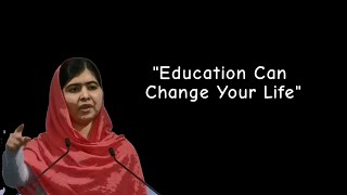 Education Is The One Of The Blessings Of Life  Malala Yousafzai Speech [upl. by Noillid499]