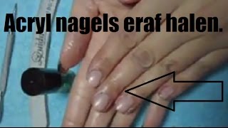 2 Hoe haal je acryl nagels eraf [upl. by Cranford163]