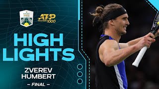 Zverev v Humbert final Highlights  Rolex Paris Masters 2024 [upl. by Kcyred]