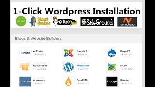 Using 1click wordpress with onecom  one click wordpress install to cpanel [upl. by Annairda]