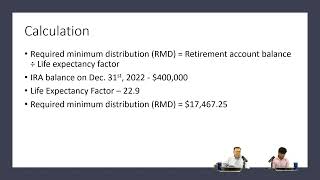 How to Calculate Required Minimum Distribution RMD [upl. by Ortensia]