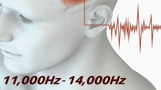 Tinnitus Relief Sounds  White Noise amp Sine Waves 11000Hz  14000Hz  Tinnitus Sound Therapy [upl. by Htinek846]