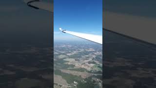 Cleaning off bugs from the leading edge of the glider wing with bug wipers [upl. by Kacie]