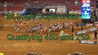 St Louis Supercross Qualifying 2 450 and 250 [upl. by Teddman746]