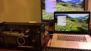 Macbook Pro  Akitio Node  GTX Titan X eGPU Accelerate internal display [upl. by Citron]