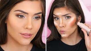 How to Highlight and Contour using CREAM PRODUCTS  Katerina Williams [upl. by Amo]