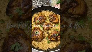 One pot Lemon Chicken amp Rice food chicken recipe ytshorts easyrecipe youtubeshorts onepotrice [upl. by Annelg]